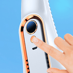 Press the power button and select your desired fan speed.